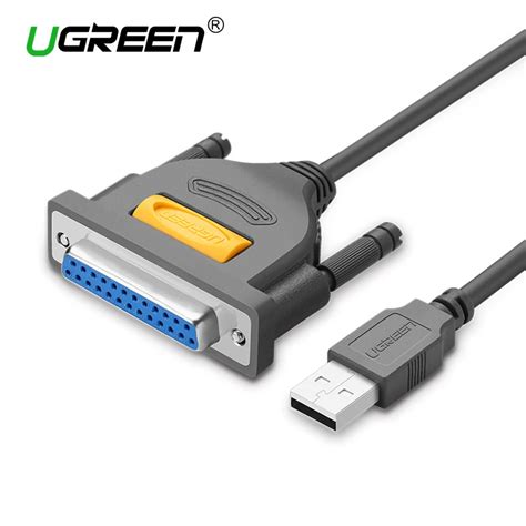 Ugreen USB to DB25 Printer Cable Parallel Male to Female Port LPT DB25 ...