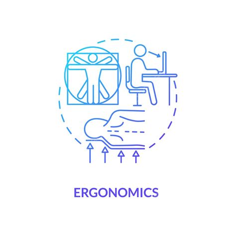 Ergonomics Blue Gradient Concept Icon Back Anatomy Pillow Vector, Back, Anatomy, Pillow PNG and ...