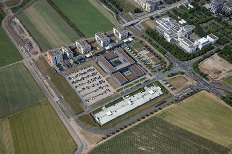 Luftaufnahme Mainz - Campus- Gebäude der Johannes Gutenberg Universität in Mainz im Bundesland ...