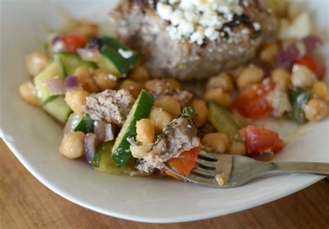 Kofta with Chickpea Salad - Mommy Hates Cooking