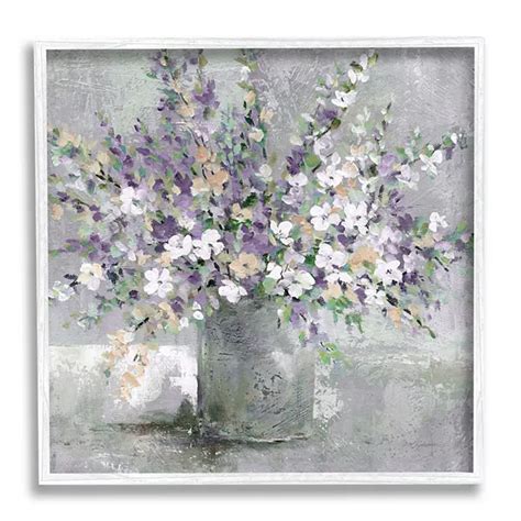 Stupell Home Decor Blossoming Aster Flower Bouquet Painting Wall Art