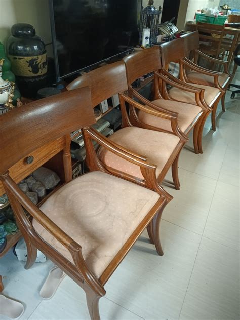 6 Vintage Armchair ( Tanguile Wood ) on Carousell