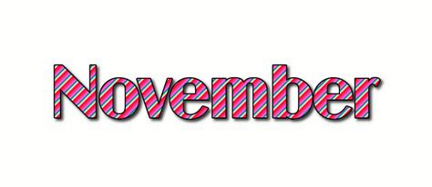 November Logo | Free Logo Design Tool from Flaming Text