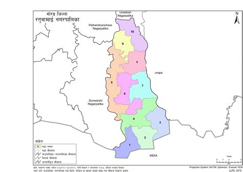 Map of Ratuwamai Municipality, Morang, Nepal – Nepal Archives