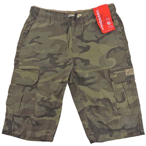 Unionbay Boys' Green Camo Cargo Shorts Size 10/12 - Walmart.com ...