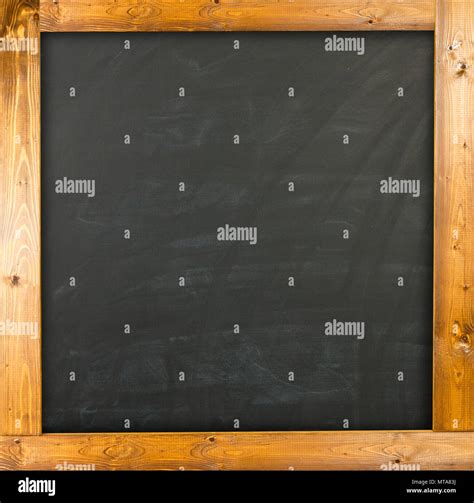 Blank chalkboard with wood frame Stock Photo - Alamy