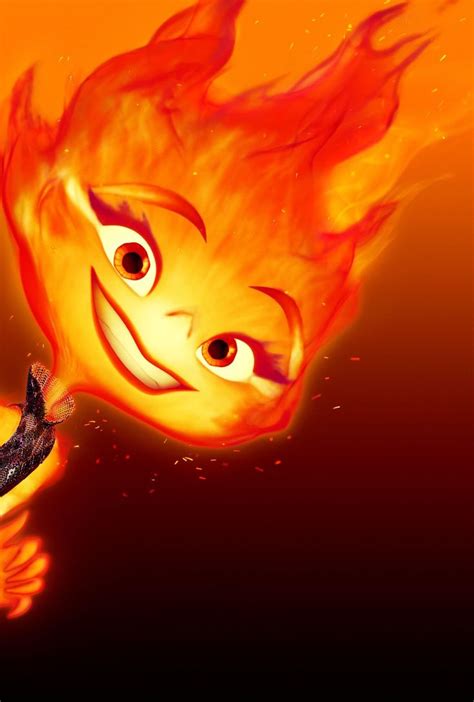 Elemental (2023) Poster Individual "Ember" (Textless) | Disney characters wallpaper, Cute disney ...