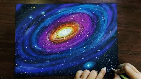 Quick and Easy Galaxy Drawing with Pastels for Beginners - Step by Step ...