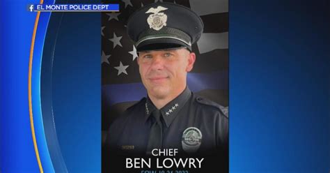 El Monte Police Chief Ben Lowry dies at 45 - CBS Los Angeles