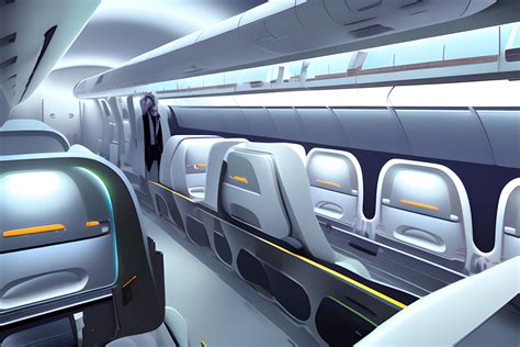 the interior of the aircraft of the future | Wallpapers.ai