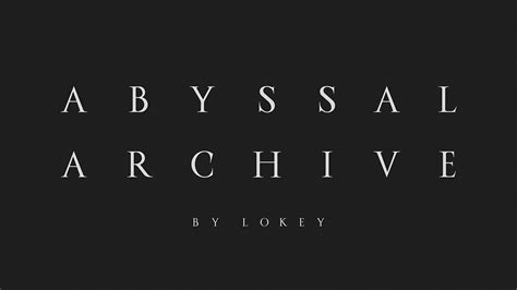 Abyssal Archive Custom Logotype :: Behance