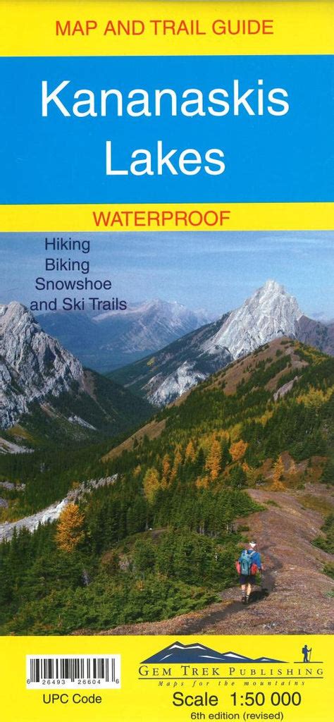 Buy map: Kananaskis Lakes Map and Trail Guide (waterproof) by Gem Trek ...