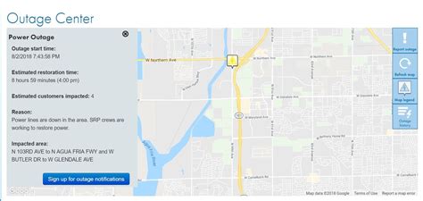 Srp Power Outage Map Mesa - Coriss Cherilynn