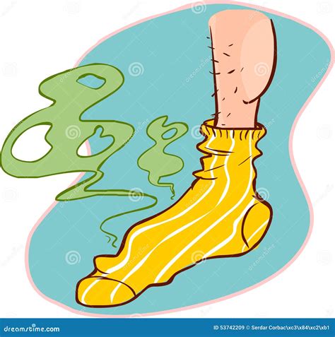 Stinky Socks Stock Vector - Image: 53742209