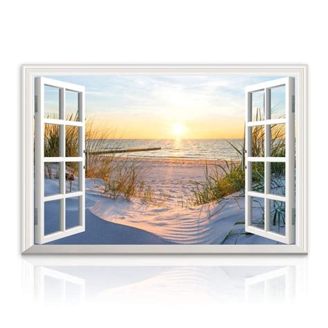 Ocean Sunset Canvas Wall Art