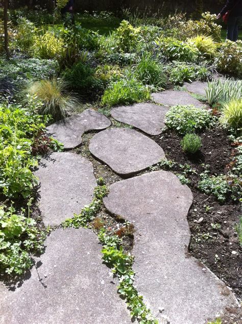 path . . | Garden images, Garden stones, Garden stepping stones