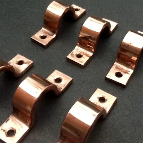 15mm Pipe Clips Copper For 15mm Outside Diameter Water Pipes