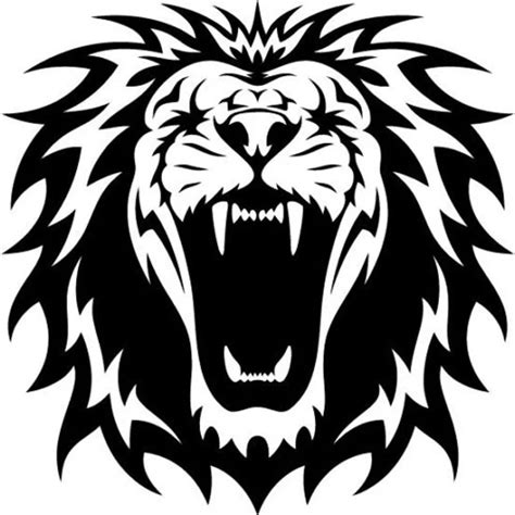 20X20CM A ROARING LION Black Silver Vinyl Decals Motorcycle Car Stickers Car styling S6 2007-in ...