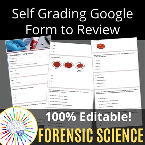 Blood Type Evidence Lesson + Lab + Review Questions