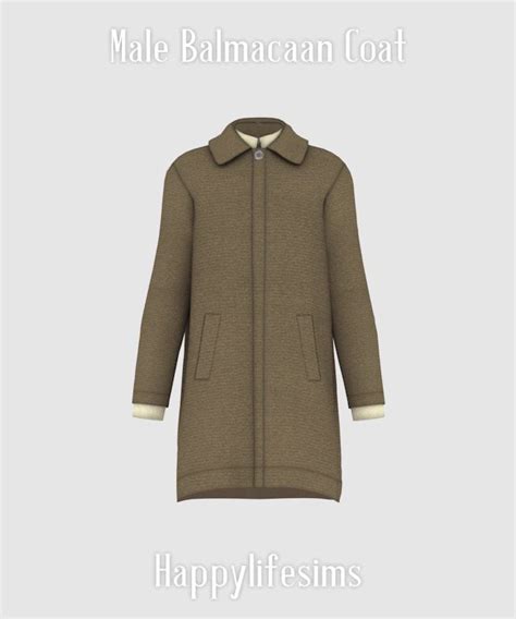 [Lonelyboy] TS4 Male Balmacaan Coat | Sims 4 male clothes, Sims 4 ...