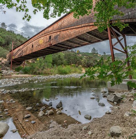 Bridgeport Covered Bridge Photograph by Robin Mayoff - Fine Art America