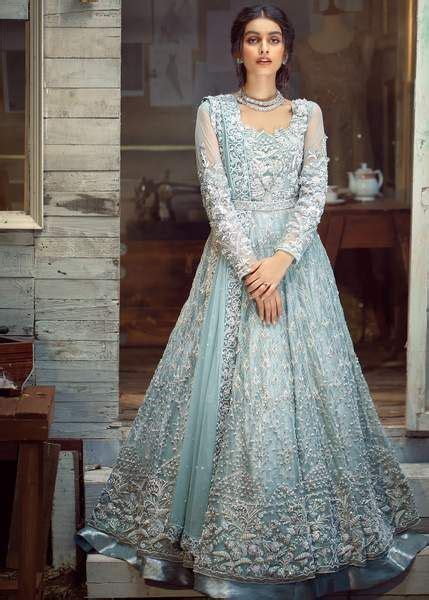 Iced Aqua | Bridal dresses pakistan, Wedding dresses for girls, Latest ...