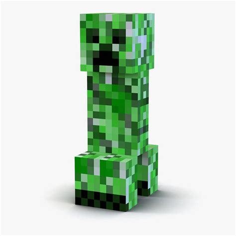 Minecraft Creeper 3D Model #AD ,#Minecraft#Creeper#Model Minecraft Skins Creeper, Easy Minecraft ...