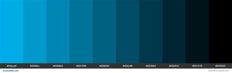 Shades X11 color Deep Sky Blue #00BFFF hex | Blue color hex, Hex colors, Hex color palette