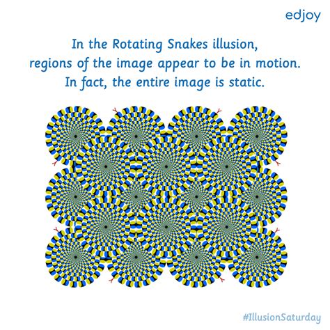 #edjoyillusion : Rotating Snakes | Illusions, Optical illusions ...