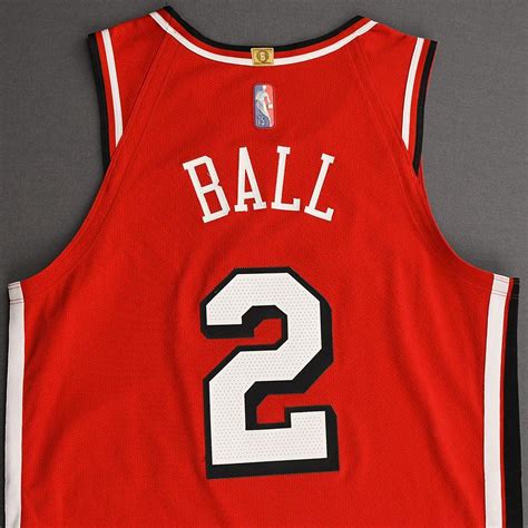 Lonzo Ball - Chicago Bulls - Game-Worn City Edition Jersey - Recorded a ...