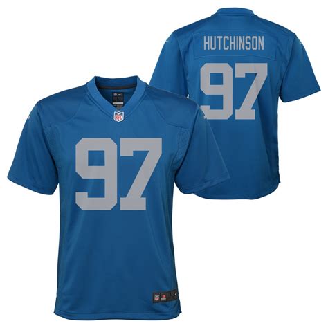 Detroit Lions Youth Hutchinson #97 Nike Alternate Jersey - Vintage ...