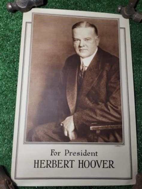 Herbert Hoover Election Poster | Live and Online Auctions on HiBid.com