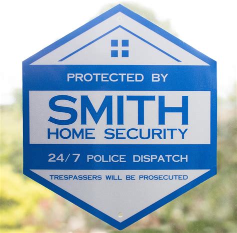 Amazon.com : Smith Home Security Home Security Yard Sign - 24/7 ...