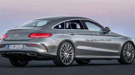 Mercedes-Benz CLC four-door coupe rendered based on C-Class Coupe