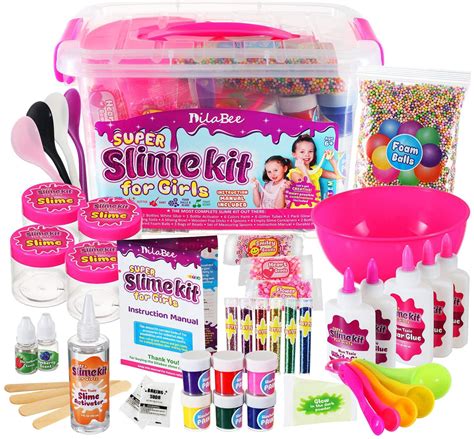 JoyX DIY Slime Making Kit for Girls - {48 Piece} Super Jumbo Starter Set – Safety Tested ...