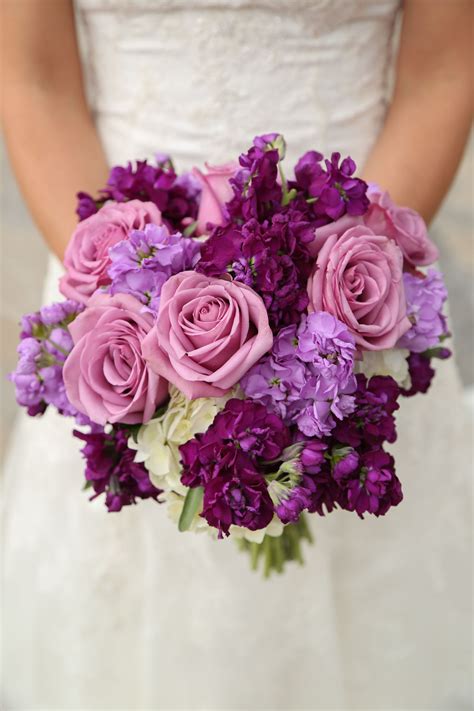 Purple Bridal Bouquet