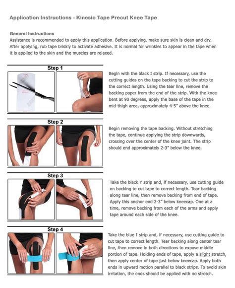 Kinesio instructions for knee #precuttape | Kinesio taping, Kinesiology taping, Kinesio taping knee