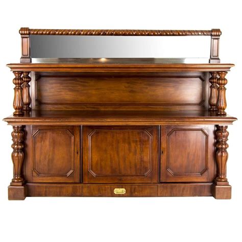 Large Antique Scottish Victorian Mahogany Sideboard, Buffet, Server, Bar For Sale at 1stdibs