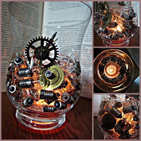 Pin by PARTY by Allison on Tameika & Carl | Steampunk wedding decorations, Steampunk candle ...