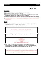 Calorimetry Lab Report: Methods and Analysis | Course Hero