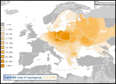 Distribution of haplogroup R1a-M458 in Europe | Map, Historical maps, History geography