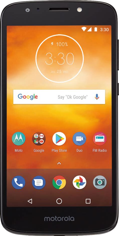 Best Buy: Motorola Moto E5 Play Black (Consumer Cellular) MOTO E5 PLAY