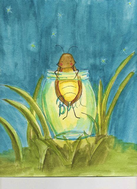 Light In A Jar | Firefly painting, Firefly art, Original watercolors