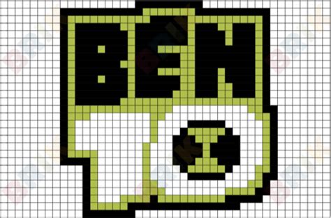 Ben 10 Pixel Art Perler Bead Art, Perler Bead Patterns, Perler Beads ...