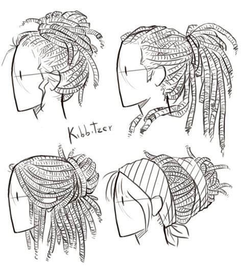 Dreadlocks Reference Sheet by Kibbitzer on DeviantArt | Art reference ...