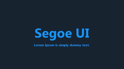 Segoe UI Font Family : Download Free for Desktop & Webfont