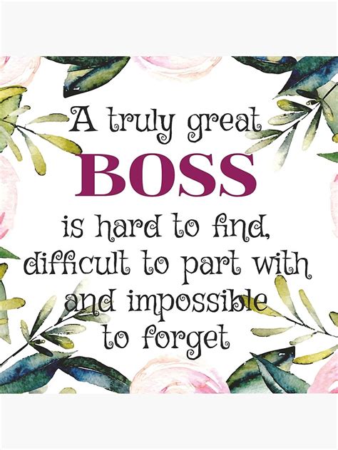 "A truly great boss is hard to find / Boss Quote / Boss Gifts / Office Quotes / Office prints ...