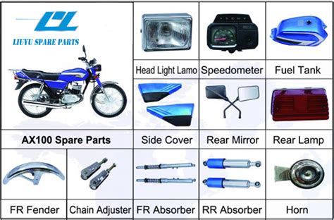 Suzuki Ax100 Motorcycle Origin Parts - China Motorcyle Parts and Motorcycle Accessory