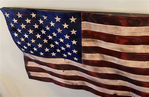 "Waving" American Flag 50 Stars - (Small 10" x 18") - Resolute Flag
