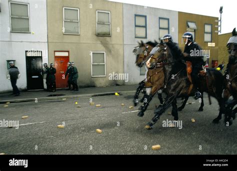 Horses charge at Metropolitan Police's Imber Court Mounted Branch ...